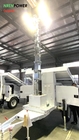 9m hydraulic telescopic mast mobile light tower-mobile solar tower light 4 solar panels