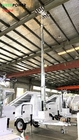 mobile solar LED lighting tower-4x435W solar panel powered-8x200AH batteries-9m hydraulic mast tower