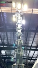 mobile solar LED lighting tower-4x435W solar panel powered-8x200AH batteries-9m hydraulic mast tower